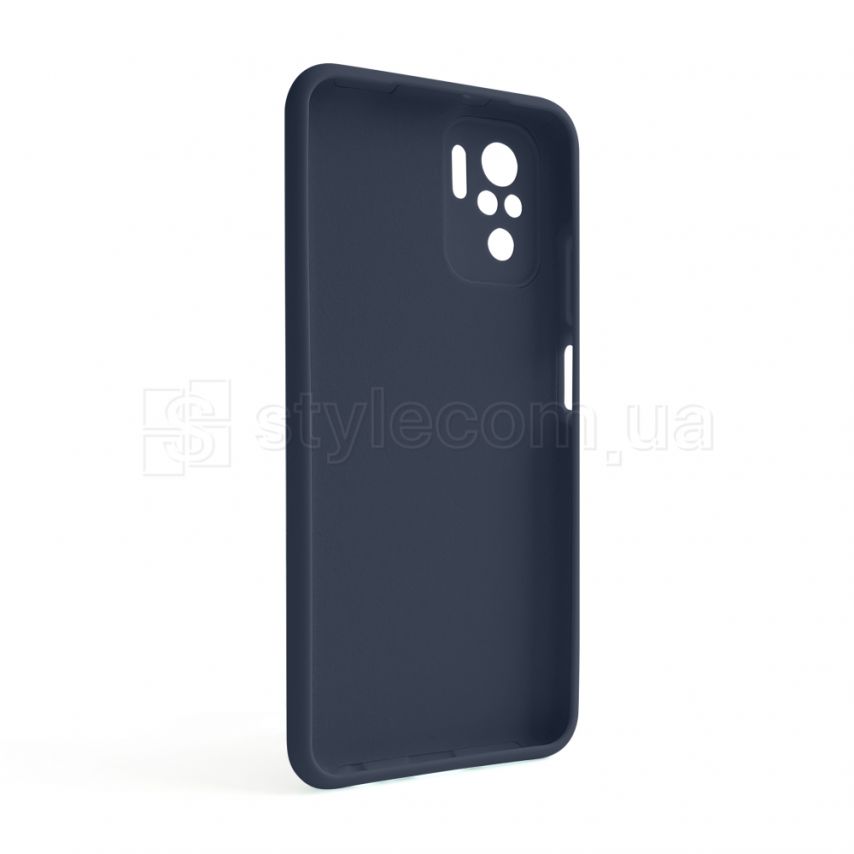 Чохол Full Silicone Case для Xiaomi Redmi Note 10 4G dark blue (08) (без логотипу)
