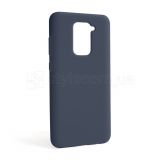 Чехол Full Silicone Case для Xiaomi Redmi Note 9 dark blue (08) (без логотипа)