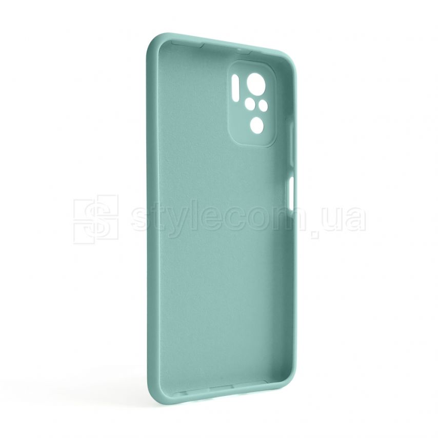 Чехол Full Silicone Case для Xiaomi Redmi Note 10 4G turquoise (17) (без логотипа)