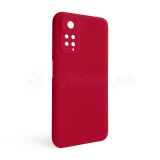 Чохол Full Silicone Case для Xiaomi Redmi Note 11 4G, Redmi Note 11S rose red (42) (без логотипу)