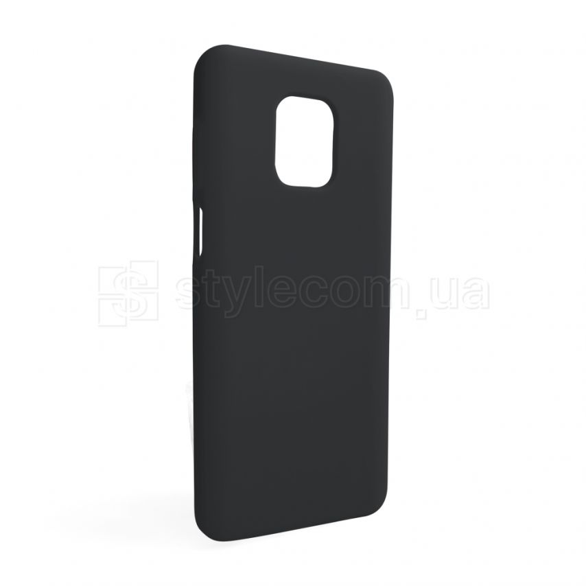 Чехол Full Silicone Case для Xiaomi Redmi Note 9 Pro black (18) (без логотипа)
