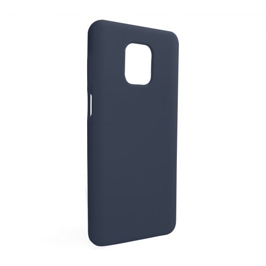 Чехол Full Silicone Case для Xiaomi Redmi Note 9 Pro dark blue (08) (без логотипа)