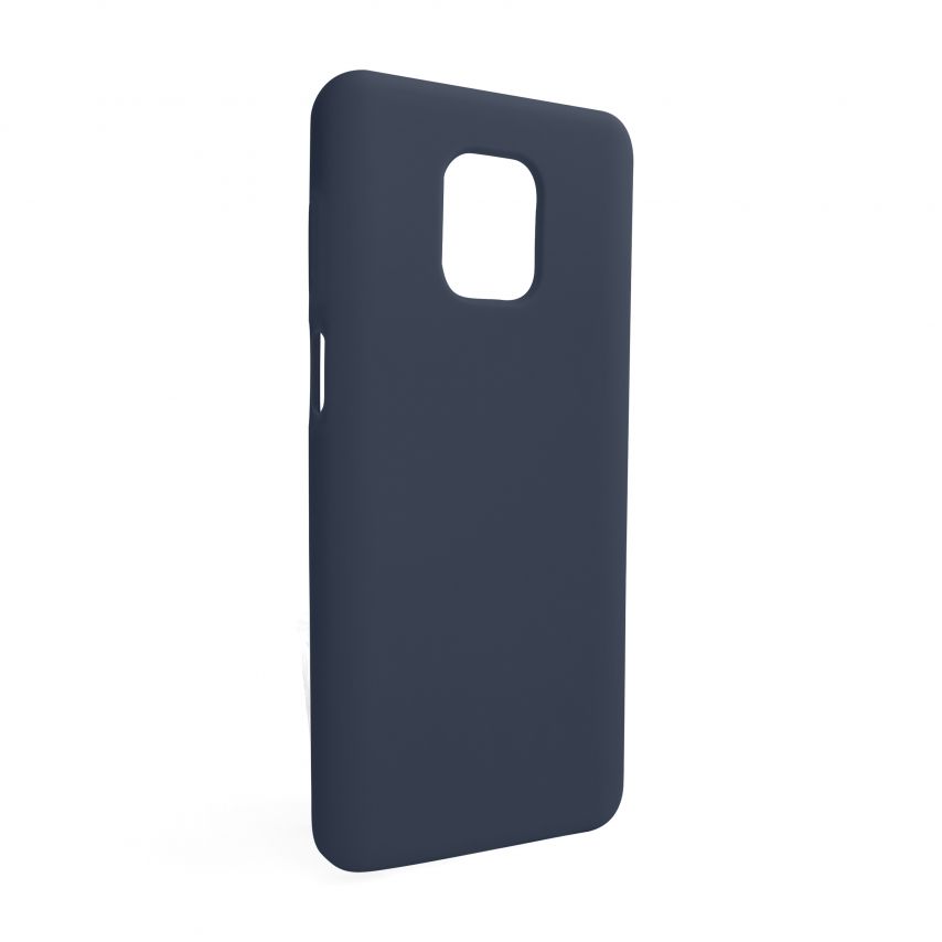 Чехол Full Silicone Case для Xiaomi Redmi Note 9 Pro dark blue (08) (без логотипа)