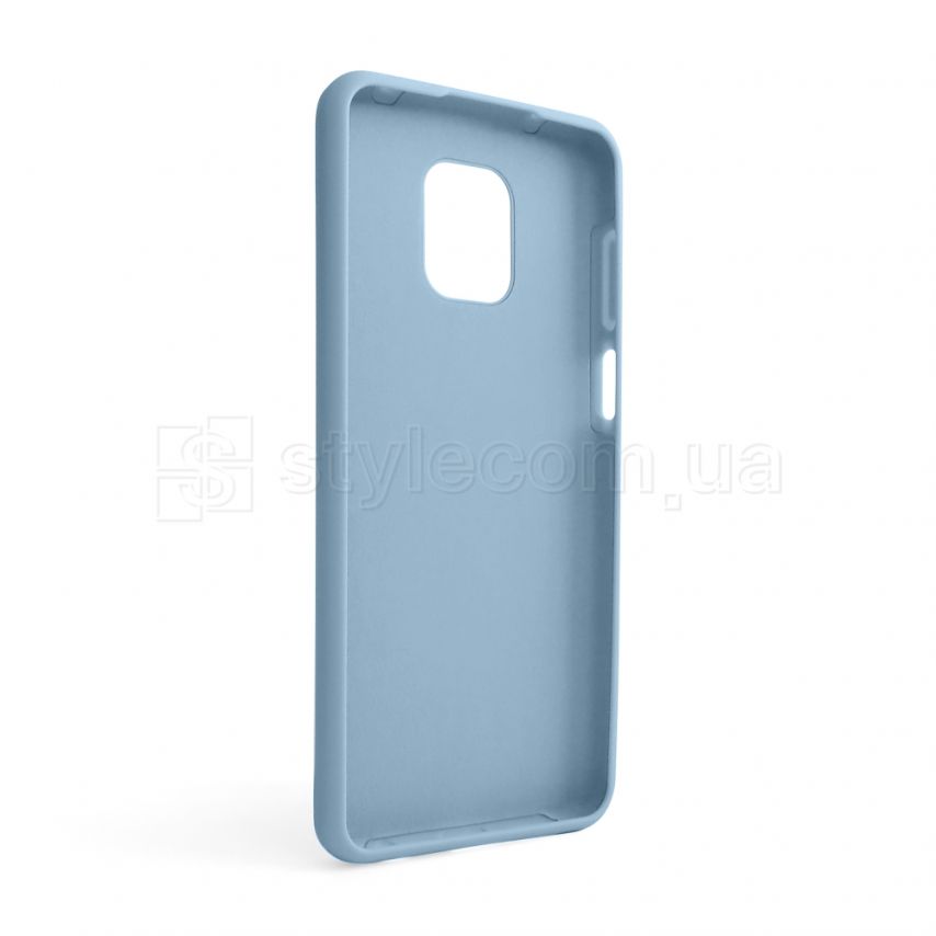 Чехол Full Silicone Case для Xiaomi Redmi Note 9 Pro light blue (05) (без логотипа)
