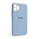 Чехол Full Silicone Case для Apple iPhone 11 Pro light blue (05) закрытая камера