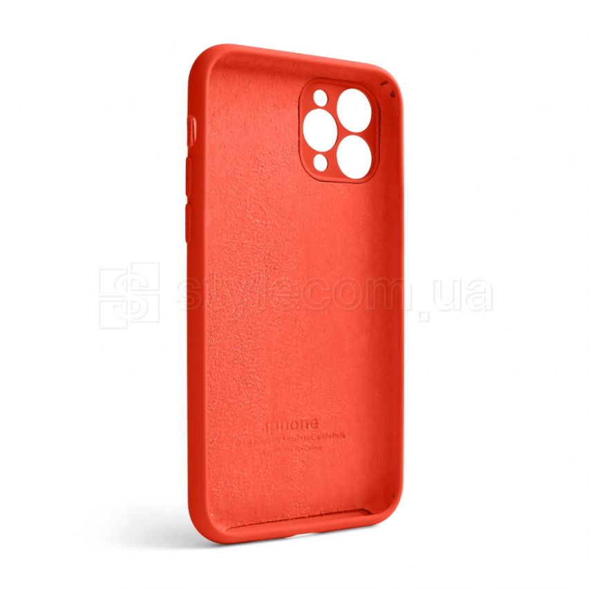 Чехол Full Silicone Case для Apple iPhone 11 Pro orange (13) закрытая камера