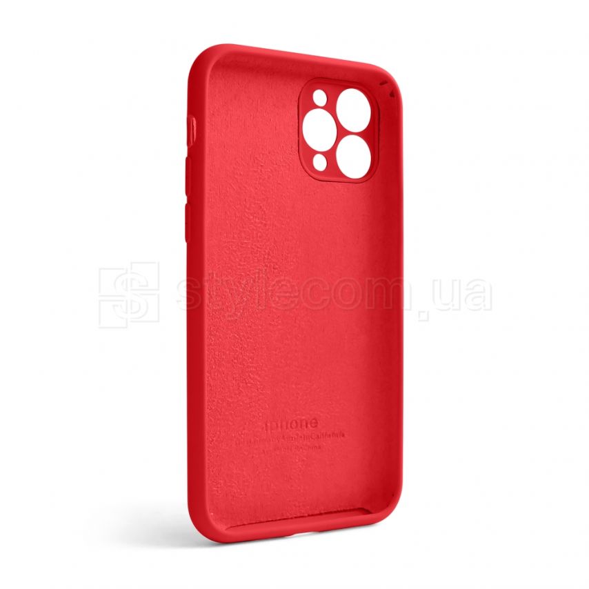 Чехол Full Silicone Case для Apple iPhone 11 Pro red (14) закрытая камера