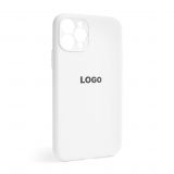 Чехол Full Silicone Case для Apple iPhone 11 Pro white (09) закрытая камера