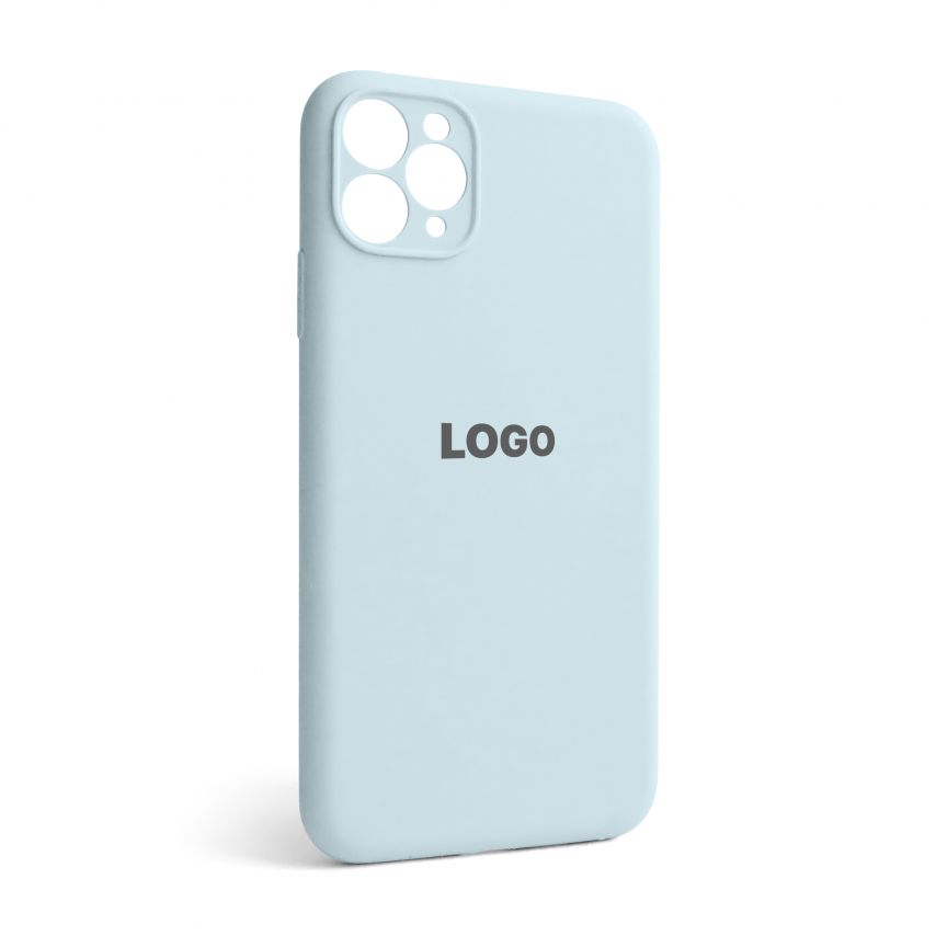 Чехол Full Silicone Case для Apple iPhone 11 Pro Max sky blue (58) закрытая камера