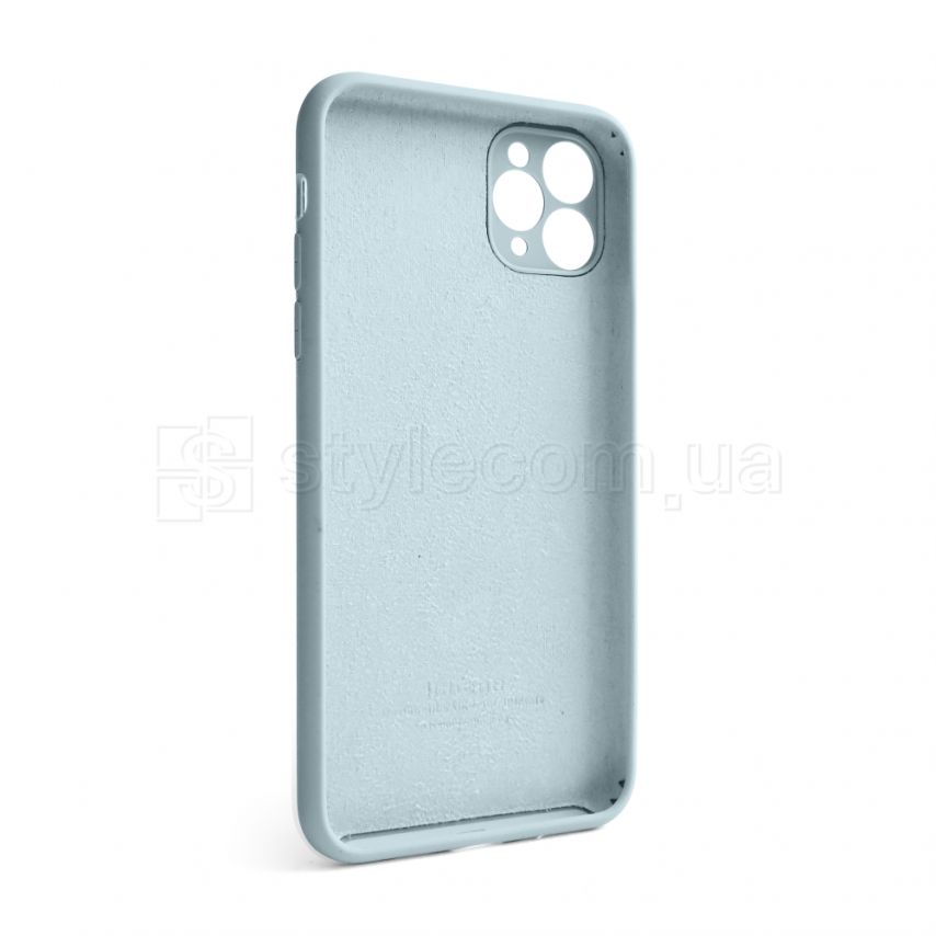 Чехол Full Silicone Case для Apple iPhone 11 Pro Max sky blue (58) закрытая камера