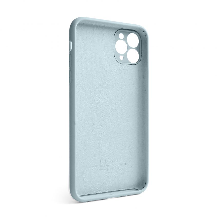 Чехол Full Silicone Case для Apple iPhone 11 Pro Max sky blue (58) закрытая камера