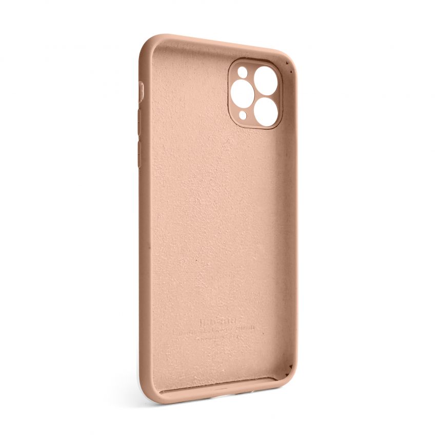 Чехол Full Silicone Case для Apple iPhone 11 Pro Max grapefruit (61) закрытая камера