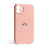 Чехол Full Silicone Case для Apple iPhone 11 light pink (12) закрытая камера