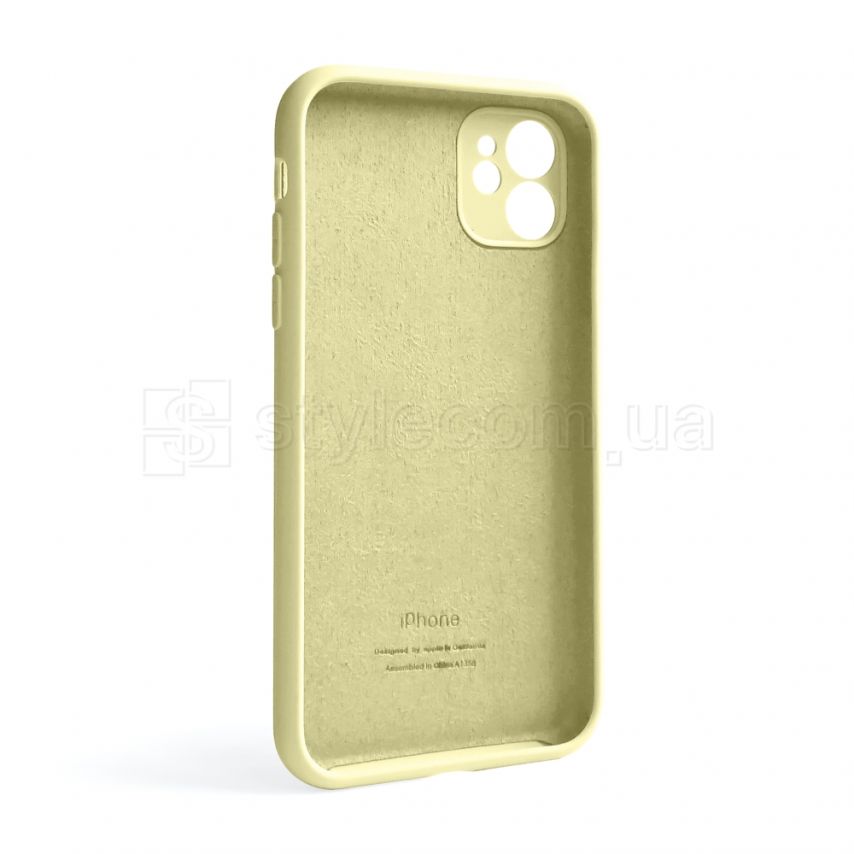 Чехол Full Silicone Case для Apple iPhone 11 mellow yellow (51) закрытая камера
