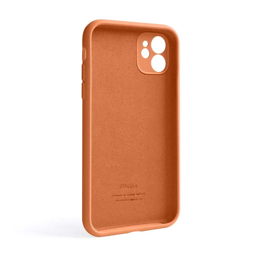Чехол Full Silicone Case для Apple iPhone 11 papaya (49) закрытая камера