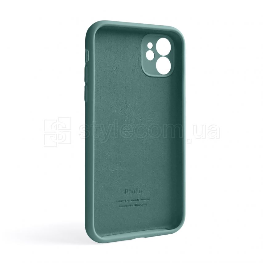 Чехол Full Silicone Case для Apple iPhone 11 pine green (55) закрытая камера