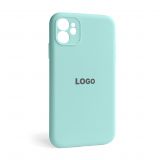 Чехол Full Silicone Case для Apple iPhone 11 sea blue (21) закрытая камера