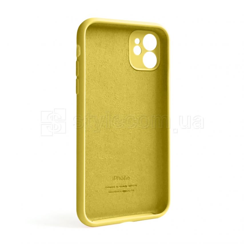 Чехол Full Silicone Case для Apple iPhone 11 canary yellow (50) закрытая камера