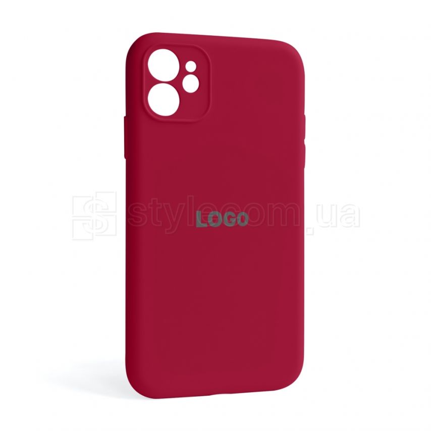 Чохол Full Silicone Case для Apple iPhone 11 rose red (37) закрита камера