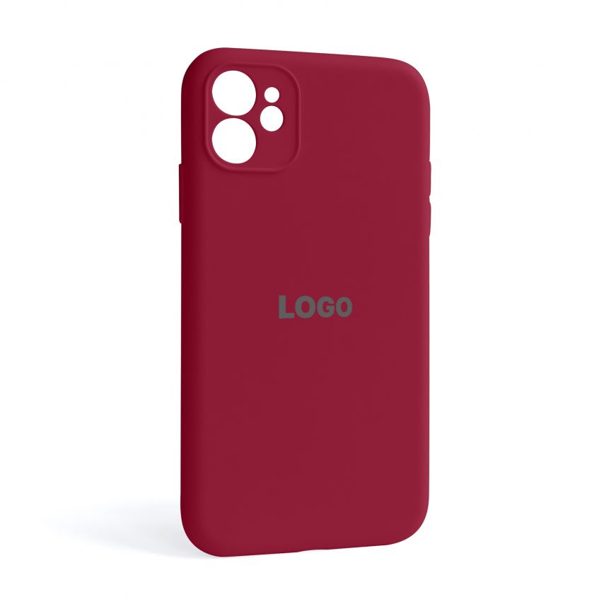Чохол Full Silicone Case для Apple iPhone 11 pomegranate (59) закрита камера