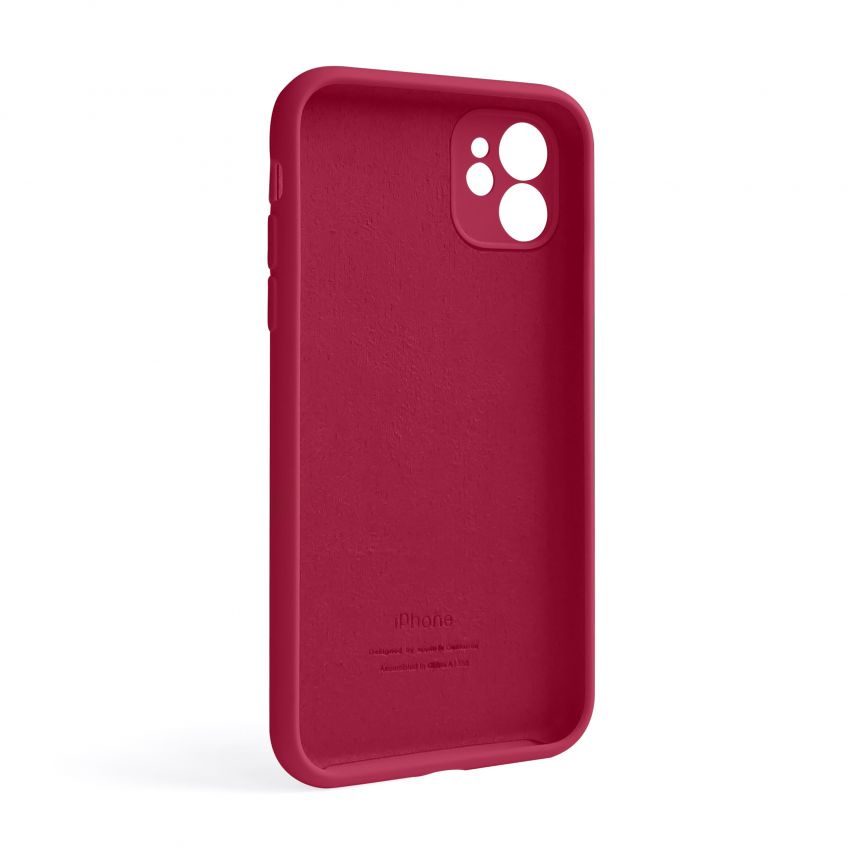 Чохол Full Silicone Case для Apple iPhone 11 pomegranate (59) закрита камера