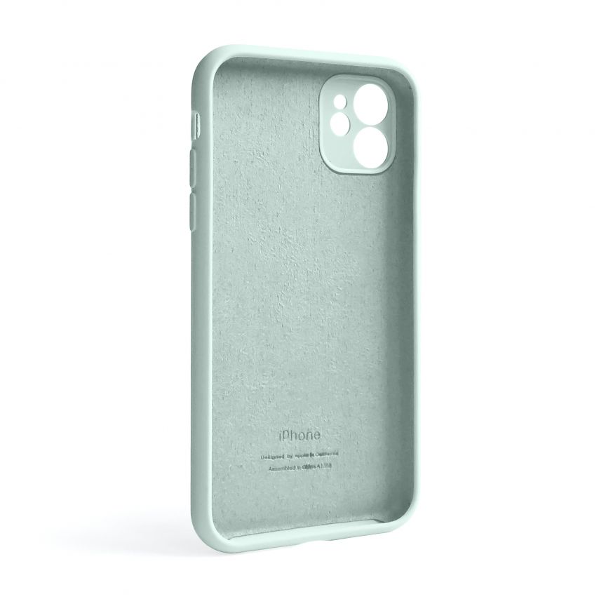 Чехол Full Silicone Case для Apple iPhone 11 turquoise (17) закрытая камера