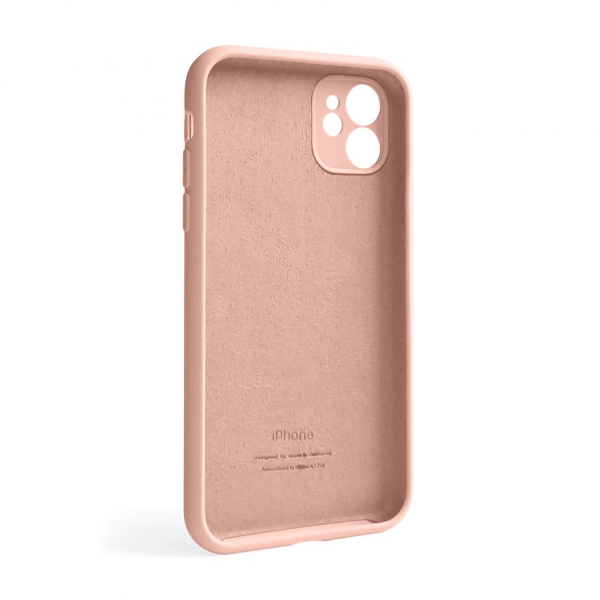 Чехол Full Silicone Case для Apple iPhone 11 grapefruit (61) закрытая камера