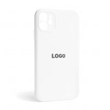 Чехол Full Silicone Case для Apple iPhone 11 white (09) закрытая камера