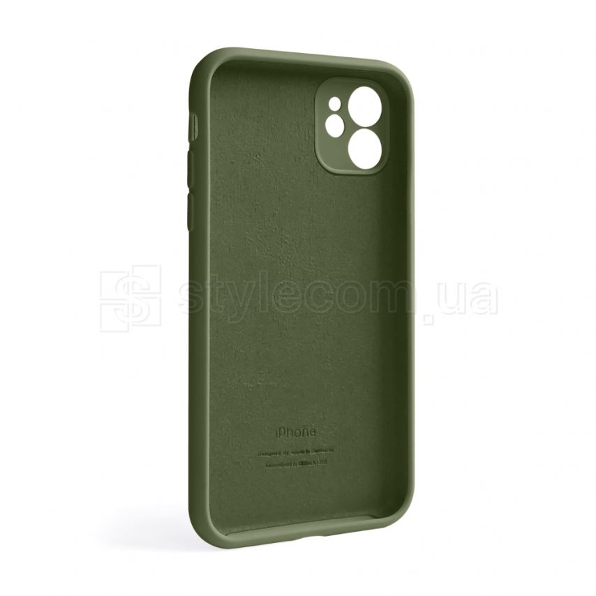 Чехол Full Silicone Case для Apple iPhone 11 forest green (63) закрытая камера