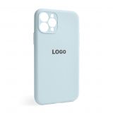 Чохол Full Silicone Case для Apple iPhone 11 Pro sky blue (58) закрита камера