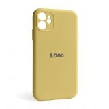Чехол Full Silicone Case для Apple iPhone 11 yellow (04) закрытая камера