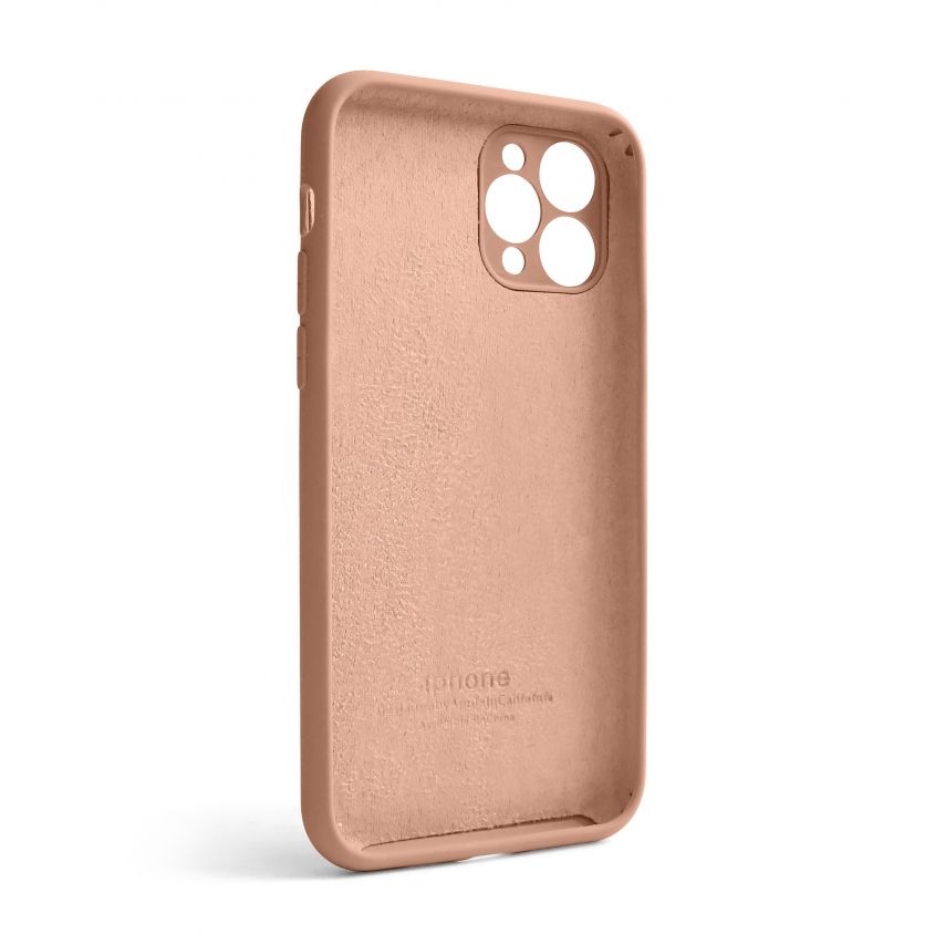 Чехол Full Silicone Case для Apple iPhone 11 Pro grapefruit (61) закрытая камера