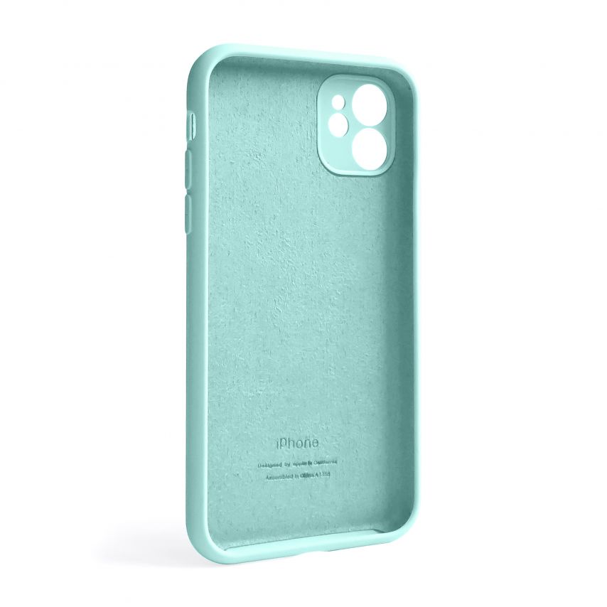 Чехол Full Silicone Case для Apple iPhone 11 new blue (67) закрытая камера