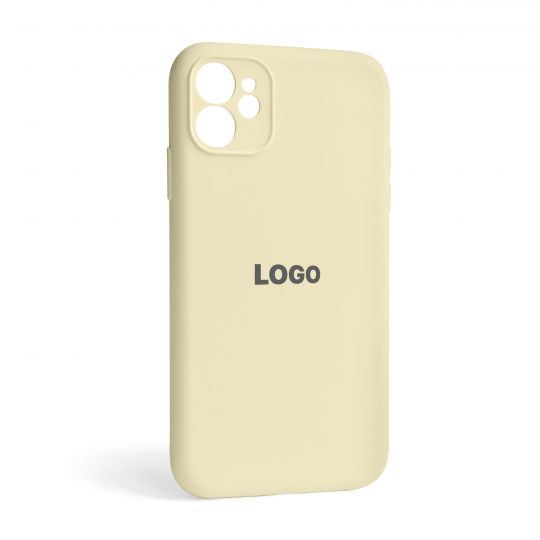 Чехол Full Silicone Case для Apple iPhone 11 antique white (10) закрытая камера