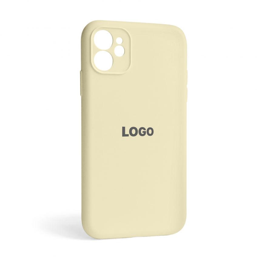 Чехол Full Silicone Case для Apple iPhone 11 antique white (10) закрытая камера
