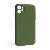 Чехол Full Silicone Case для Apple iPhone 11 army green (45) закрытая камера