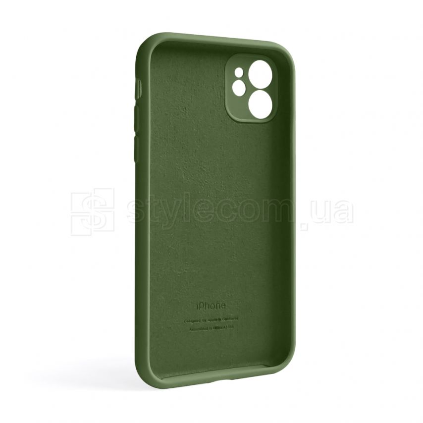 Чехол Full Silicone Case для Apple iPhone 11 army green (45) закрытая камера