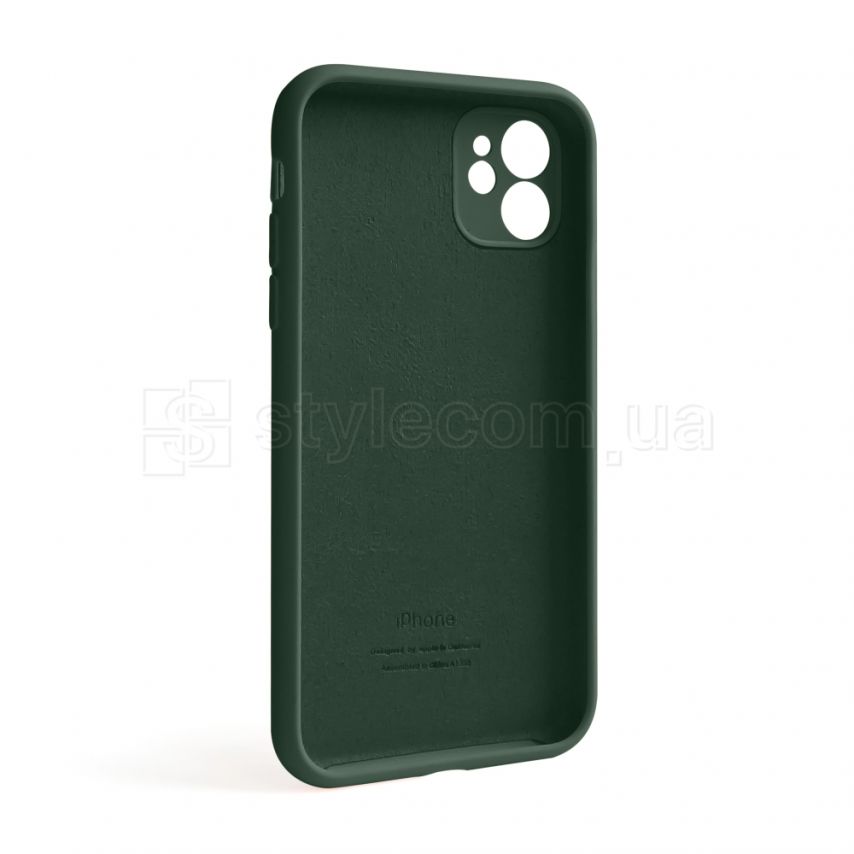 Чехол Full Silicone Case для Apple iPhone 11 atrovirens green (54) закрытая камера