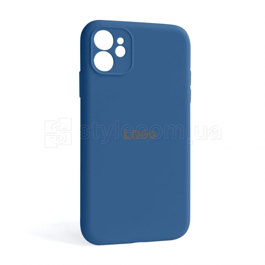 Чехол Full Silicone Case для Apple iPhone 11 blue cobalt (36) закрытая камера