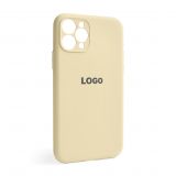 Чехол Full Silicone Case для Apple iPhone 11 Pro antique white (10) закрытая камера