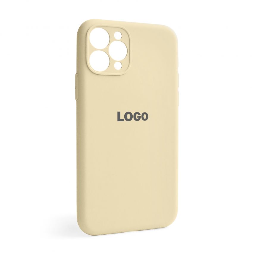 Чехол Full Silicone Case для Apple iPhone 11 Pro antique white (10) закрытая камера