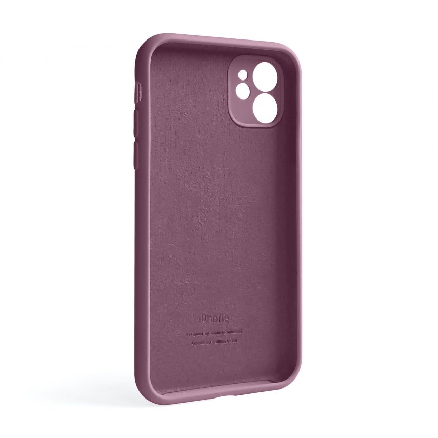 Чехол Full Silicone Case для Apple iPhone 11 blueberry (56) закрытая камера