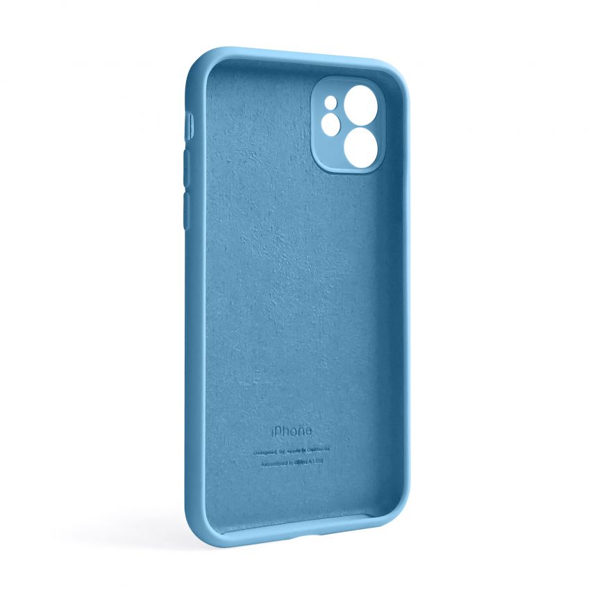 Чехол Full Silicone Case для Apple iPhone 11 cornflower (53) закрытая камера