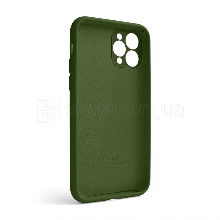 Чехол Full Silicone Case для Apple iPhone 11 Pro army green (45) закрытая камера