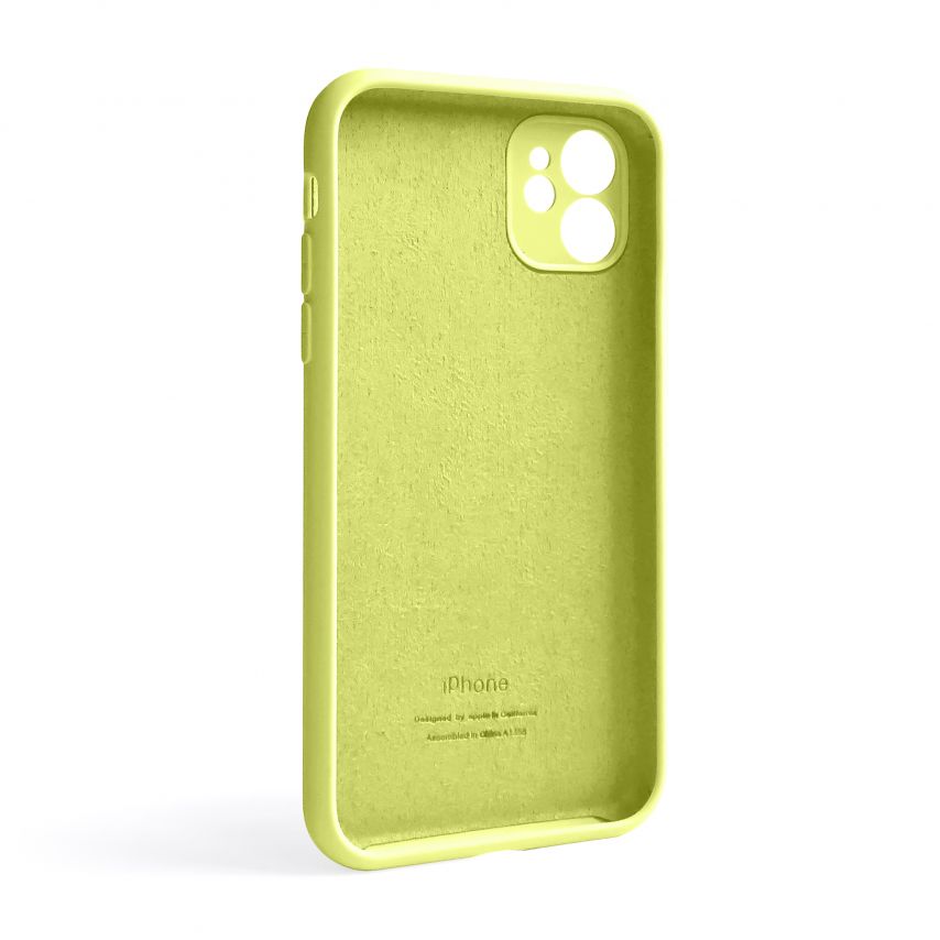 Чохол Full Silicone Case для Apple iPhone 11 flash lime (41) закрита камера