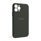 Чехол Full Silicone Case для Apple iPhone 11 Pro dark olive (35) закрытая камера