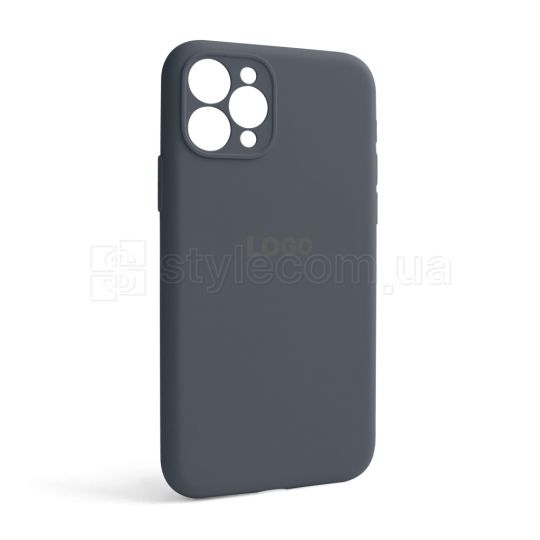 Чохол Full Silicone Case для Apple iPhone 11 Pro dark grey (15) закрита камера