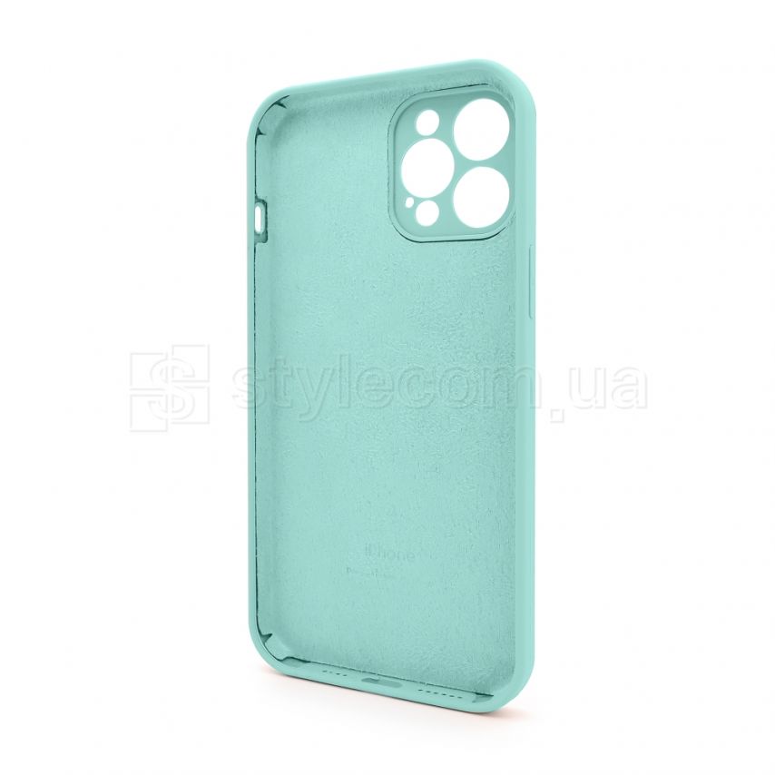 Чехол Full Silicone Case для Apple iPhone 12 Pro Max new blue (67) закрытая камера