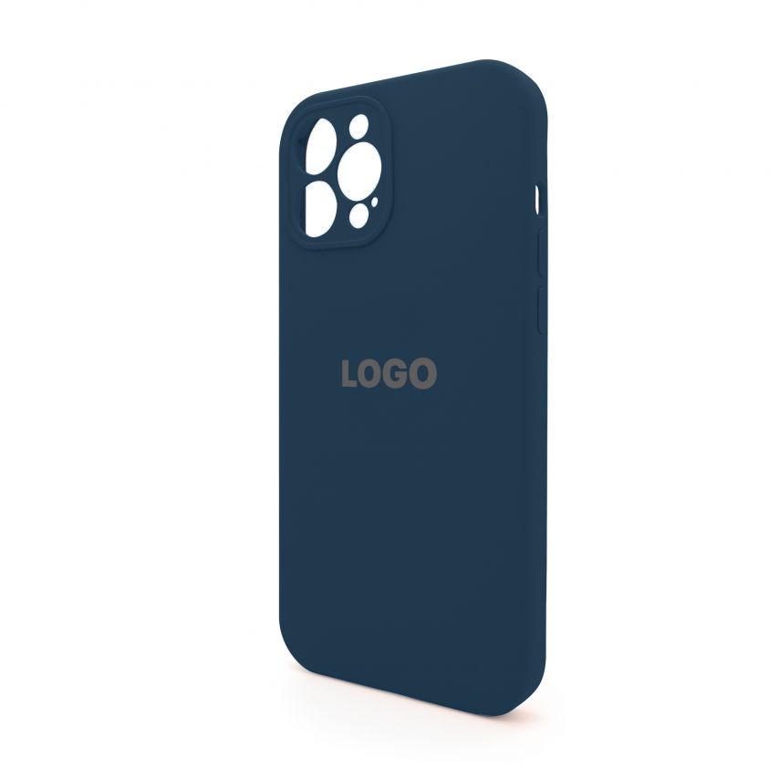 Чехол Full Silicone Case для Apple iPhone 12 Pro Max deep navy (68) закрытая камера