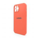 Чехол Full Silicone Case для Apple iPhone 12 Pro Max apricot (02) закрытая камера